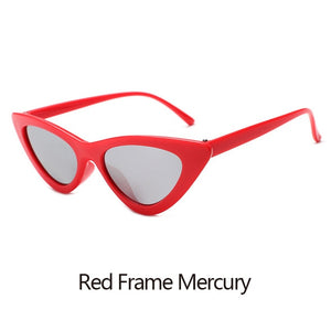 Epicool Cat Eye Sunglasses Women Plastic Frame Classic Sun glasses Ladies Retro Fashion Mirror Sunglasses UV400 oculos