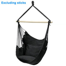 Load image into Gallery viewer, Hanging Hammock Chair Home Garden Outdoor Swing Travel Camping Indoor Portable Relaxation Furniture With Cushion Canvas Bedroom
