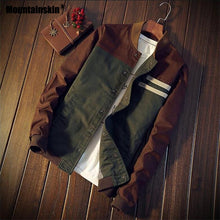 Load image into Gallery viewer, Mountainskin 4XL New Men&#39;s Jackets Autumn Military Men&#39;s Coats Fashion Slim Casual Jackets Male Outerwear Baseball Uniform SA461
