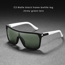 Load image into Gallery viewer, KDEAM One-piece Shape Men Sunglasses Polarized Elastic Paint Surface Sun Glasses Women Suitable Long-lasting Goggles Cat.3
