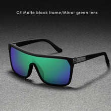Load image into Gallery viewer, KDEAM One-piece Shape Men Sunglasses Polarized Elastic Paint Surface Sun Glasses Women Suitable Long-lasting Goggles Cat.3
