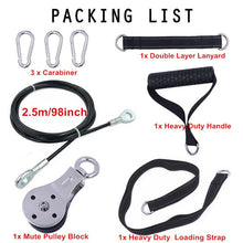 Load image into Gallery viewer, Fitness DIY Pulley Cable Machine Attachment System Arm Biceps Triceps Blaster Hand Strength Trainning Home Gym Workout Equipment
