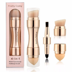 4 In 1 Makeup Brushes Foundation Eyebrow Shadow Eyeliner Blush Powder Brush Cosmetic Concealer Professional Maquiagem