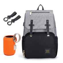 Load image into Gallery viewer, New Mummy Diaper Bag Baby Stroller Bag USB Charging Waterproof Oxford Women Handbag Maternity Nursing Nappy backpack Travel Bags
