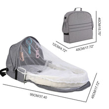 Load image into Gallery viewer, Baby Bed Travel  Sun Protection Mosquito Net With Portable Bassinet Baby Foldable Breathable Infant Sleeping Basket
