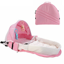 Load image into Gallery viewer, Baby Bed Travel  Sun Protection Mosquito Net With Portable Bassinet Baby Foldable Breathable Infant Sleeping Basket
