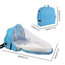 Load image into Gallery viewer, Baby Bed Travel  Sun Protection Mosquito Net With Portable Bassinet Baby Foldable Breathable Infant Sleeping Basket
