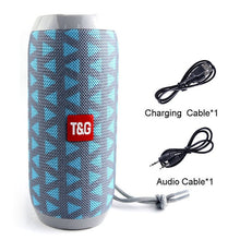 Load image into Gallery viewer, Portable Bluetooth Speaker 20w Wireless Bass Column Waterproof Outdoor USB Speakers Support AUX TF Subwoofer Loudspeaker TG117
