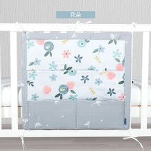 Load image into Gallery viewer, Brand New Baby Cot Bed Hanging Storage Bag Crib cot Organizer Storage Bag 60*50cm Toy Diaper Pocket for Crib Bedding Set flaming
