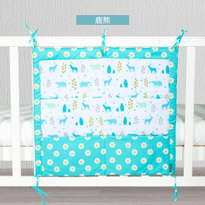 Brand New Baby Cot Bed Hanging Storage Bag Crib cot Organizer Storage Bag 60*50cm Toy Diaper Pocket for Crib Bedding Set flaming