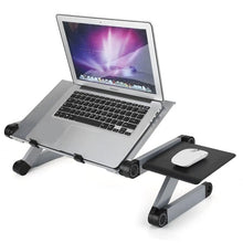 Load image into Gallery viewer, Portable Adjustable Aluminum Laptop Desk Stand Table Vented Ergonomic TV Bed laptop stand  Working Office PC Riser Bed Sofa
