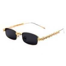 Load image into Gallery viewer, Rectangle Rhinestone Sunglasses Women Fashion Steampunk Diamond Sun Glasses Crystal Vintage Shades Eyeglasses UV400 Oculos
