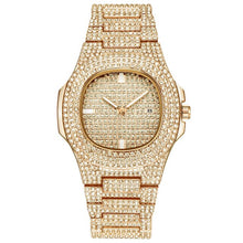 Load image into Gallery viewer, Free Dropshipping New 2020 Femme Diamond Mens Watches Hip Hop Quartz Watch For Women Iced Out Female Clock Male Wristwatches
