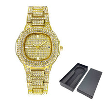 Load image into Gallery viewer, Free Dropshipping New 2020 Femme Diamond Mens Watches Hip Hop Quartz Watch For Women Iced Out Female Clock Male Wristwatches
