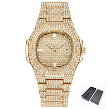Load image into Gallery viewer, Free Dropshipping New 2020 Femme Diamond Mens Watches Hip Hop Quartz Watch For Women Iced Out Female Clock Male Wristwatches
