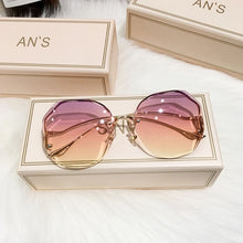 Load image into Gallery viewer, MS 2020 New Women Sunglasses Rimless UV400 Brand Designer High Quality Gradient Sun Glasses Female oculos With Box
