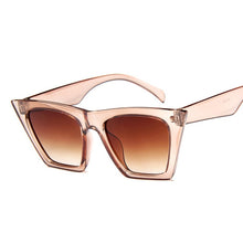 Load image into Gallery viewer, Female Vintage Sunglasses Women Fashion Cat Eye Luxury Sun Glasses Classic Shopping Lady Black Oculos De Sol UV400
