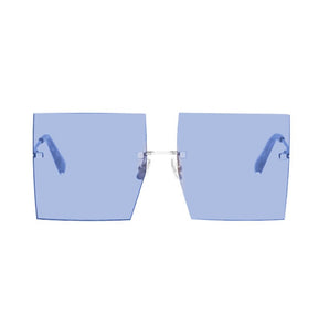 Trendy Oversized Square Sunglasses Women Personlity Fashion Sexy Red Brown Tinted Color Lens UV400 Retro Ladies Sun Glasses