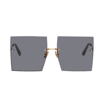 Load image into Gallery viewer, Trendy Oversized Square Sunglasses Women Personlity Fashion Sexy Red Brown Tinted Color Lens UV400 Retro Ladies Sun Glasses

