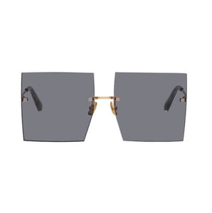 Trendy Oversized Square Sunglasses Women Personlity Fashion Sexy Red Brown Tinted Color Lens UV400 Retro Ladies Sun Glasses