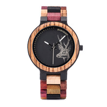 Load image into Gallery viewer, BOBO BIRD Luxury Lovers&#39; Wooden Couple Watches Men Women Handmade Quartz Wristwatches Gifts item relogio masculino Dropshipping
