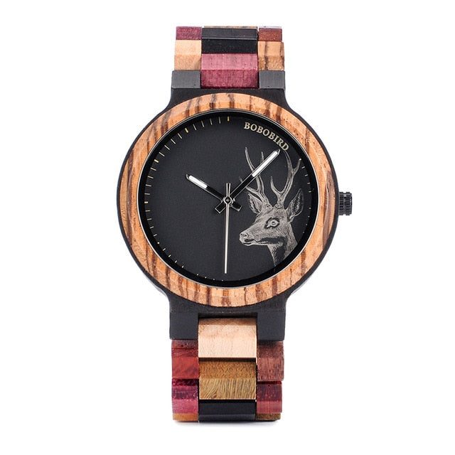 BOBO BIRD Luxury Lovers' Wooden Couple Watches Men Women Handmade Quartz Wristwatches Gifts item relogio masculino Dropshipping