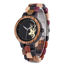 Load image into Gallery viewer, BOBO BIRD Luxury Lovers&#39; Wooden Couple Watches Men Women Handmade Quartz Wristwatches Gifts item relogio masculino Dropshipping
