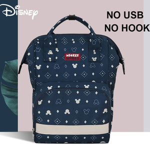 Disney Mickey USB Diaper Bag Organizer Baby Bag Backpack Nappy Bag Large Capacity Mommy Bag For Stroller Black New Design 2020