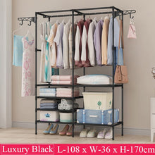 Load image into Gallery viewer, Simple Fashion Coat Rack Large Capacity Bedroom Wardrobe Closet Clothes Hanger Mutifunctional Storage Organizer Floor Shelf
