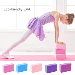 EVA Yoga Bricks Bolster Pillow Cushion Sport Pilates Block Yoga Supplies Workout Cubes Home Exercise Equipment 15*7.5*23cm