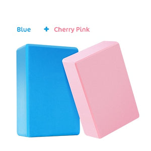 EVA Yoga Bricks Bolster Pillow Cushion Sport Pilates Block Yoga Supplies Workout Cubes Home Exercise Equipment 15*7.5*23cm