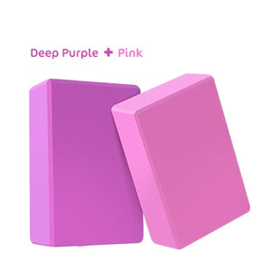 EVA Yoga Bricks Bolster Pillow Cushion Sport Pilates Block Yoga Supplies Workout Cubes Home Exercise Equipment 15*7.5*23cm