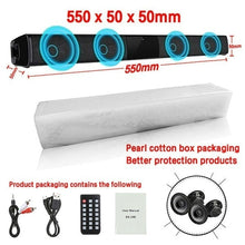 Load image into Gallery viewer, Home theater HIFI Portable Wireless Bluetooth Speakers column Stereo Bass Sound bar FM Radio USB Subwoofer for Computer TV Phone
