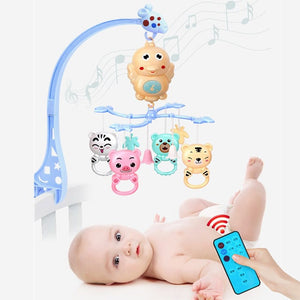 babies musical mobile for crib plush toys arc on the bed toddlers rattle newborn baby boy girl toy for stroller kids 0-12 months