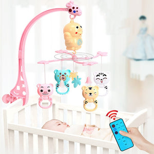 babies musical mobile for crib plush toys arc on the bed toddlers rattle newborn baby boy girl toy for stroller kids 0-12 months