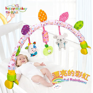 babies musical mobile for crib plush toys arc on the bed toddlers rattle newborn baby boy girl toy for stroller kids 0-12 months