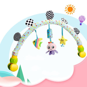 babies musical mobile for crib plush toys arc on the bed toddlers rattle newborn baby boy girl toy for stroller kids 0-12 months
