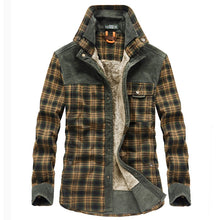 Load image into Gallery viewer, Winter Jacket Men Thicken Warm Fleece Jackets Coats Pure Cotton Plaid Jacket Military Clothes Men Chaquetas Hombre Size M-3XL
