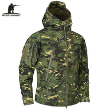 Load image into Gallery viewer, Mege Brand Clothing Autumn Men&#39;s Military Camouflage Fleece Jacket Army Tactical Clothing  Multicam Male Camouflage Windbreakers
