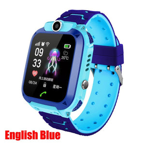 2G English/Russian Q12 Children's Smart Watch SOS NO Sim Card children Kids phone Waterproof IP67 For IOS Android Birthday Gift