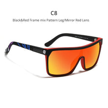 Load image into Gallery viewer, KDEAM One-piece Shape Men Sunglasses Polarized Elastic Paint Surface Sun Glasses Women Suitable Long-lasting Goggles Cat.3
