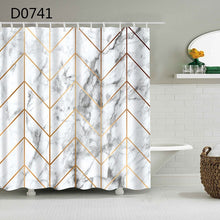 Load image into Gallery viewer, YOMDID Marble Pattern Bath curtain Waterproof Shower Curtains Geometric Bath Screen Printed Curtain for Bathroom Gift Navidad
