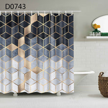 Load image into Gallery viewer, YOMDID Marble Pattern Bath curtain Waterproof Shower Curtains Geometric Bath Screen Printed Curtain for Bathroom Gift Navidad
