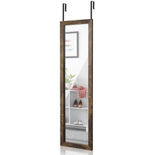 Load image into Gallery viewer, Multifunctional LED Jewelry Mirror Cabinet Wall Door Mounted Jewelry Cabinet Lockable Armoire Organizer Dresser Mirror with LED
