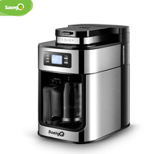 Load image into Gallery viewer, saengQ Electric Coffee Machine Coffee Grinder Express Electric Foam Coffee Maker Kitchen Appliances 1200ml Coffee Machine
