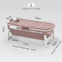 Load image into Gallery viewer, 46in Large Bathtub Adult Bath Tub Barrel Sweat Steaming Bathtub Plastic Folding Thicken Bathtub Home Sauna Baby Swimming Tub ES
