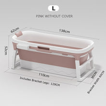 Load image into Gallery viewer, 46in Large Bathtub Adult Bath Tub Barrel Sweat Steaming Bathtub Plastic Folding Thicken Bathtub Home Sauna Baby Swimming Tub ES
