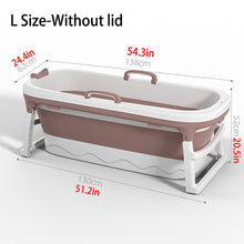 Load image into Gallery viewer, 46in Large Bathtub Adult Bath Tub Barrel Sweat Steaming Bathtub Plastic Folding Thicken Bathtub Home Sauna Baby Swimming Tub ES
