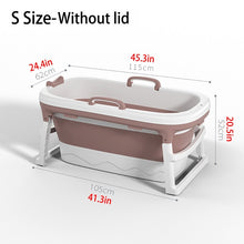 Load image into Gallery viewer, 46in Large Bathtub Adult Bath Tub Barrel Sweat Steaming Bathtub Plastic Folding Thicken Bathtub Home Sauna Baby Swimming Tub ES
