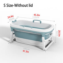 Load image into Gallery viewer, 46in Large Bathtub Adult Bath Tub Barrel Sweat Steaming Bathtub Plastic Folding Thicken Bathtub Home Sauna Baby Swimming Tub ES
